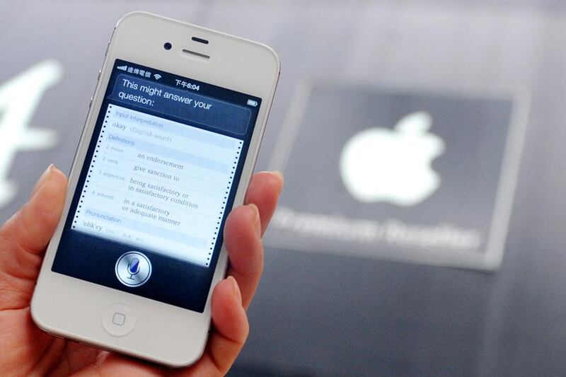 Mashreq is the first bank in the UAE to team up with Apple’s Siri for voice-powered payments. Mandy Cheng / AFP