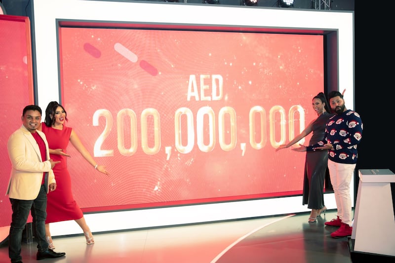 The Emirates Draw jackpot rose to Dh200 million after rolling over from last week. Photo: Emirates Draw