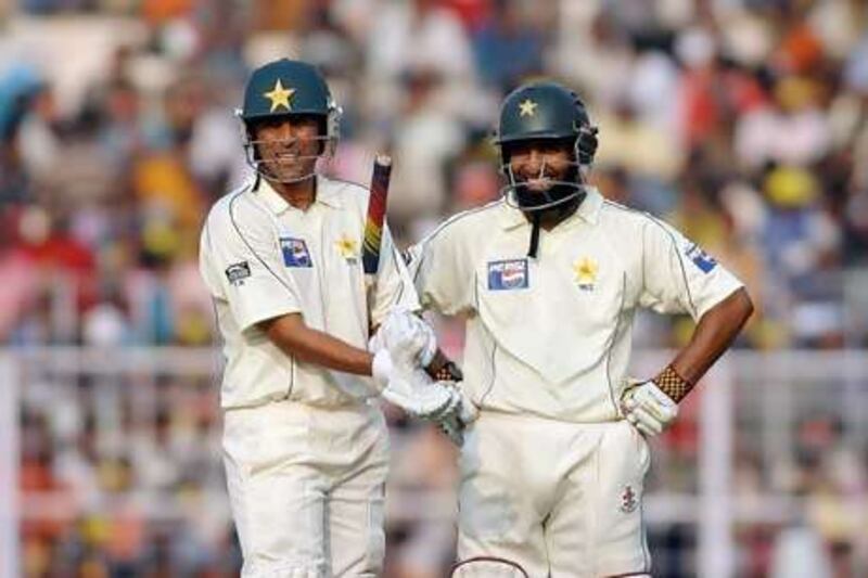 It is amply clear that Pakistan cricket are not done with Mohammad Yousuf, right, and perhaps even Younus Khan, left.