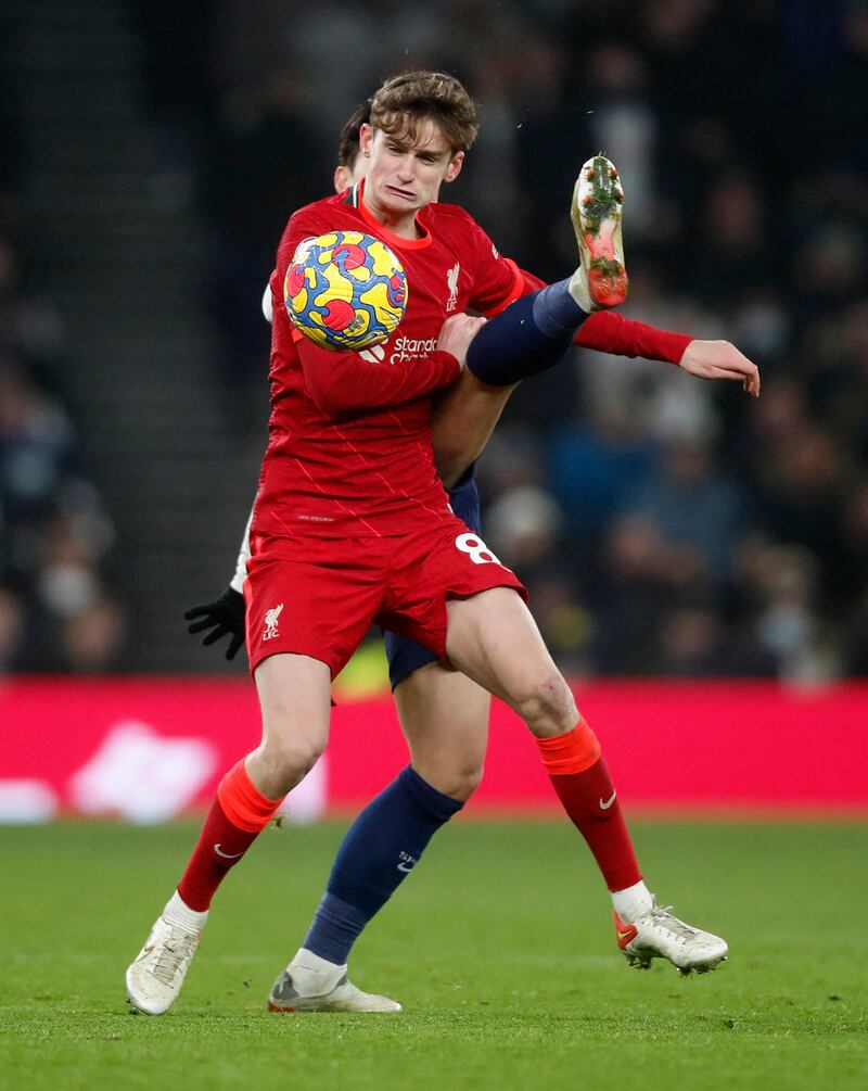 Tyler Morton - 4

It was always going to be tough for the 19-year-old to impress on his first Premier League start and it was a harsh learning experience. He was swamped by the Spurs midfield and replaced by Firmino after an hour. Reuters