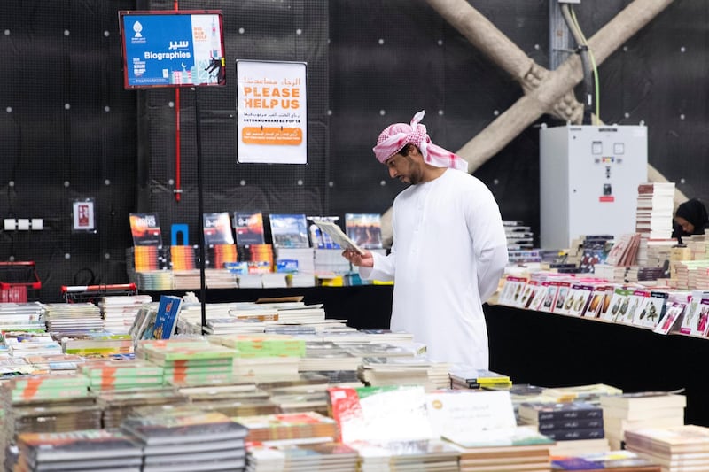 DUBAI, UNITED ARAB EMIRATES - OCTOBER 18, 2018. 

Shopper browse the books at Big Bad Wolf.

The Big Bad Wolf Sale Dubai has over 3 million brand new, English and Arabic books across all genres, from fiction, non-fiction to children's books, offered at 50%-80% discounts.


(Photo by Reem Mohammed/The National)

Reporter: ANAM RIZVI
Section:  NA