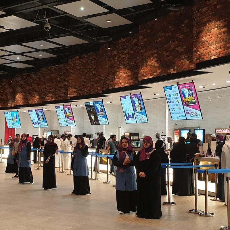 Muvi Cinemas, Saudi's first cinema chain, opened in the kingdom last week. Muvi Cinemas / Twitter