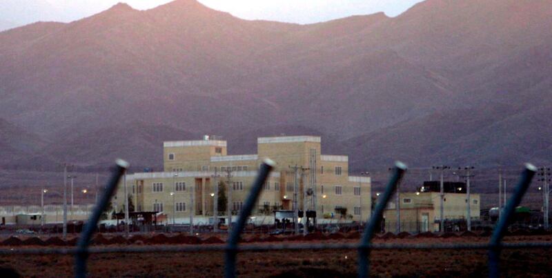 epa09141146 (FILE) - An exterior view of the nuclear enrichment plant of Natanz, in central Iran, 18 November 2005 (reissued 17 April 2021). According to the Iranian State TV official website (IRIB), on 17 April 2021, Iranian intelligence service named Iranian Reza Karimi as being the person allegedly behind the recent explosion and power outage at the Natanz nuclear plant.  IRIB added that Karimi left the country before the explosion and Iran is seeking to arrest him with help of Interpol service. Iran said an electricity disruption at Natanz nuclear facility on 11 April 2021 was a 'terrorist act' adding that his country reserves the rights to act against culprits.  EPA/ABEDIN TAHERKENAREH *** Local Caption *** 56821227