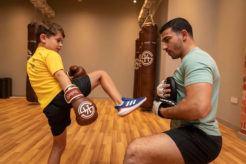 Kick-boxing classes for children 7 years and above are also available. 