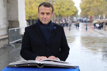 French President Emmanuel Macron launched the Paris Peace Forum, which will feature 27 heads of state, numerous leaders of businesses and NGOs, as well as various actors in civil society. Reuters