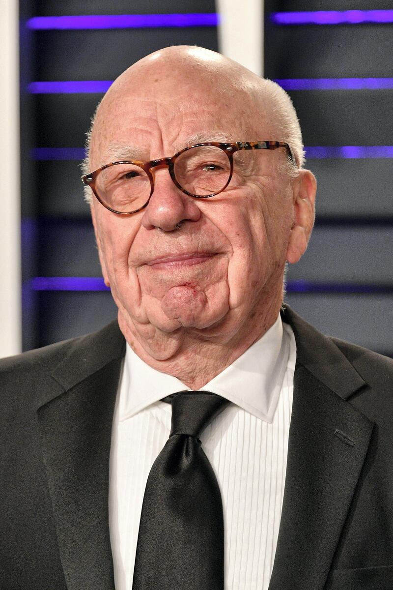 BEVERLY HILLS, CA - FEBRUARY 24: Rupert Murdoch attends the 2019 Vanity Fair Oscar Party hosted by Radhika Jones at Wallis Annenberg Center for the Performing Arts on February 24, 2019 in Beverly Hills, California.   Dia Dipasupil/Getty Images/AFP (Photo by Dia Dipasupil / GETTY IMAGES NORTH AMERICA / Getty Images via AFP)