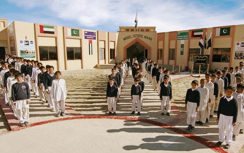 Model School in Wana. The first model school in South Waziristan was finished at a cost of $500,000 (Dh1.83 million) with the help of the UAE Project to Assist Pakistan. Wam