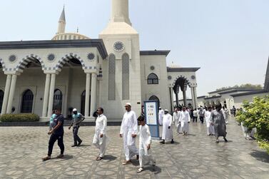 Al Farooq Omar Bin Al Khattab Mosque in Dubai. Chris Whiteoak / The National