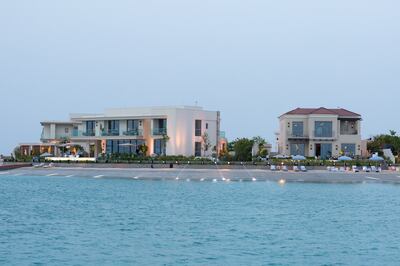 Three show villas have been built for prospective buyers to view. Photo: Ramhan Island