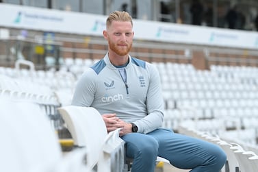 CHESTER-LE-STREET, ENGLAND - MAY 03: New England Test captain Ben Stokes pictured in the seats at The Riverside during a media session at The Riverside on May 03, 2022 in Chester-le-Street, England. (Photo by Stu Forster / Getty Images)