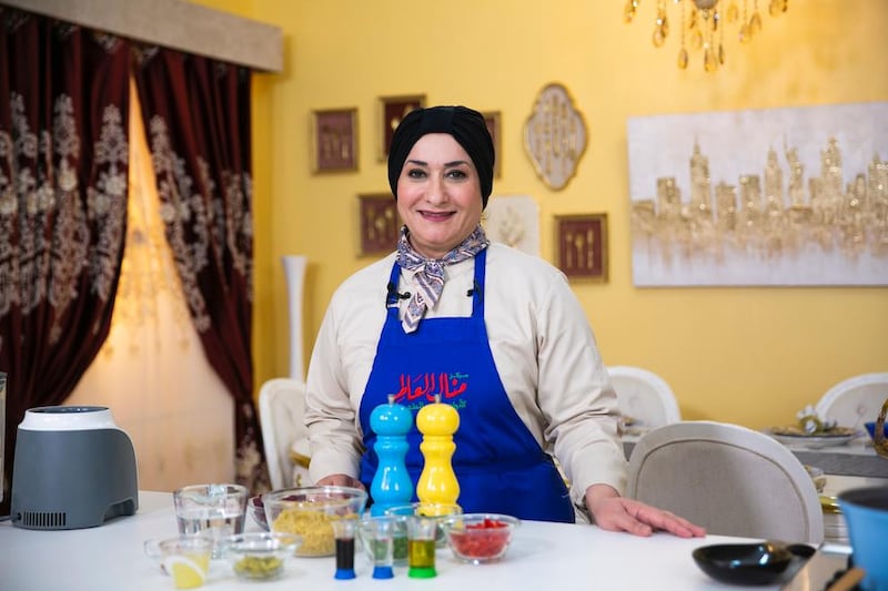 Chef Manal Alalem, Queen of the Arabian Kitchen, stars in 'Matbakh Manal Alalem'. Courtesy Fatafeat