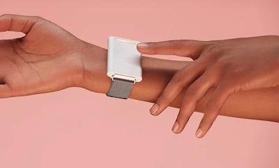 Embr Labs have been selling a wrist-worn device called the Wave, which they describe as a 'personal thermostat'. Courtesy Embr