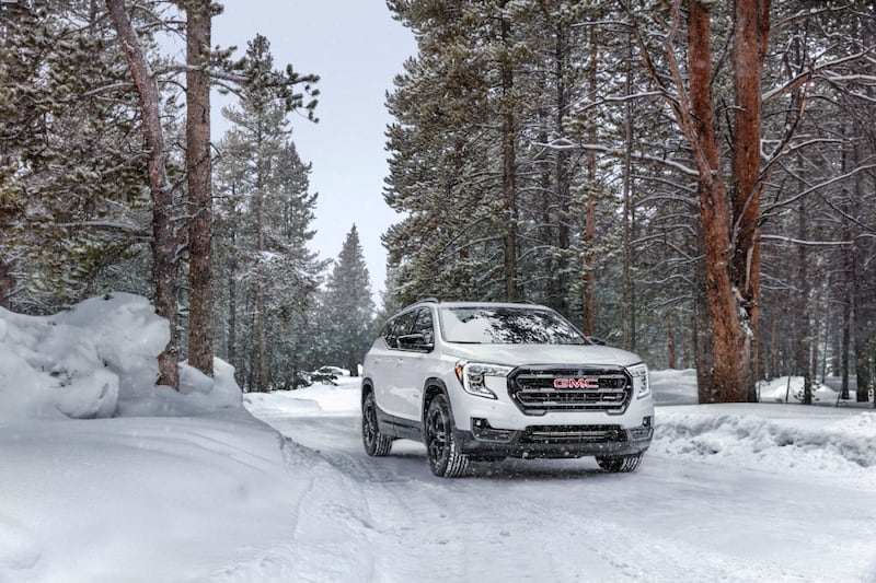 The AT4 is GMC's mid-price Terrain.