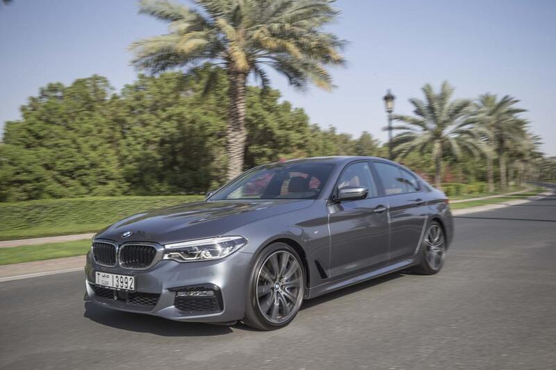 The latest BMW 5 Series in Dubai. Antonie Robertson / The National