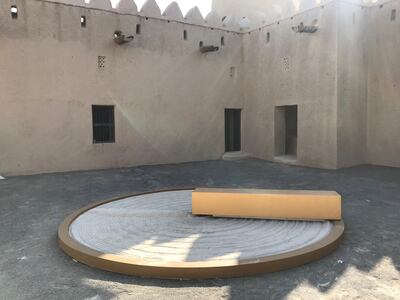 Nasser Al Salem's installation, Yuheb, is on display at Al Ain's Al Jahili Fort. Courtesy Abu Dhabi Art