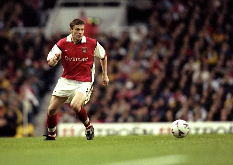 30 Oct 1999:  Oleg Luzhny of Arsenal in action during the FA Carling Premiership match against Newcastle United at Highbury in London. The game ended goalless. \ Mandatory Credit: Michael Steele /Allsport / Getty Images