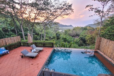 A pool villa with a view at SAii Phi Phi Island Village Resort. Photo: Ronan O'Connell