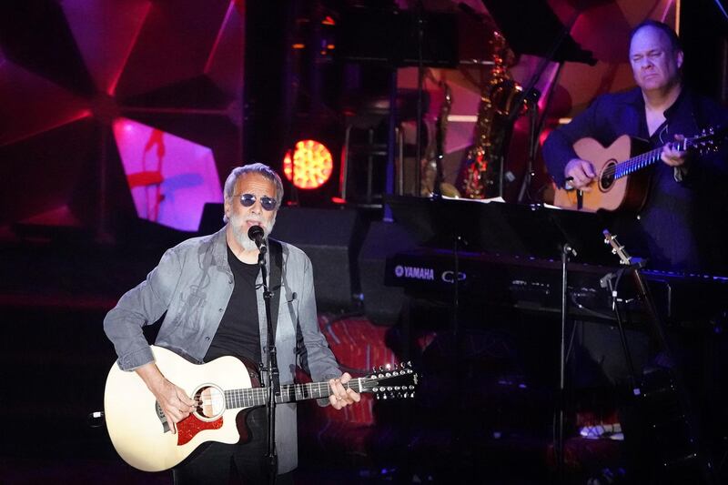 Musician Yusuf Islam, commonly known by his stage name Cat Stevens, and later Yusuf, performs during the Songwriters Hall of Fame Inductions in the Manhattan borough of New York City, New York, U.S., June 13, 2019. REUTERS/Carlo Allegri