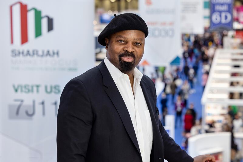 Nigerian poet and novelist Ben Okri spoke about 'Art in a Time of Crisis'. Photo: London Book Fair