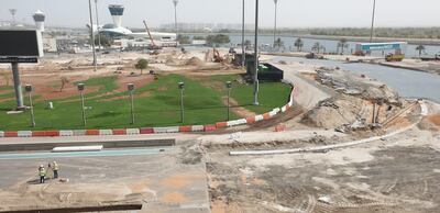 A third of the work at Yas Marina Circuit has been completed. Courtesy Yas Marina Circuit