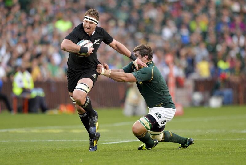 Kieran Read shown during a New Zealand match against South Africa on October 5, 2013. AFP Photo