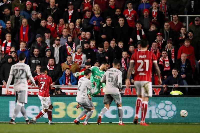 Korey Smith scores the winning goal for Bristol City. David Klein / Reuters