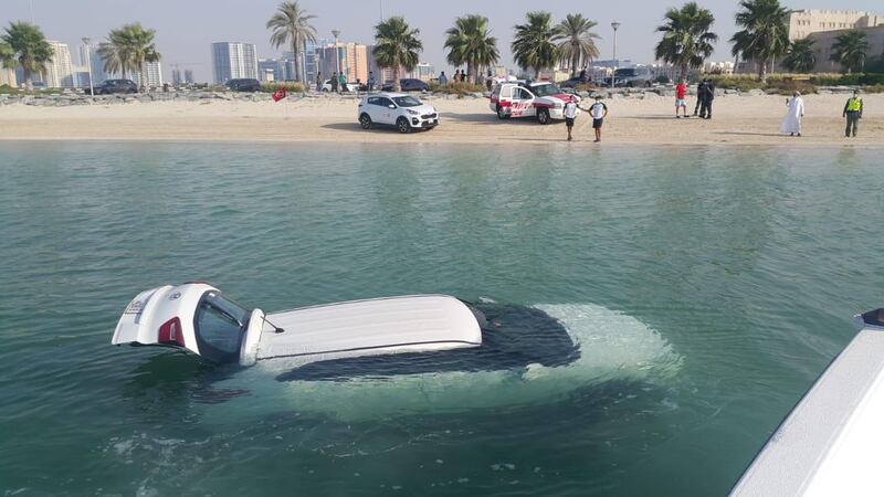 Dubai Police rescued the 41-year-old motorist on Friday. Courtesy: Dubai Police