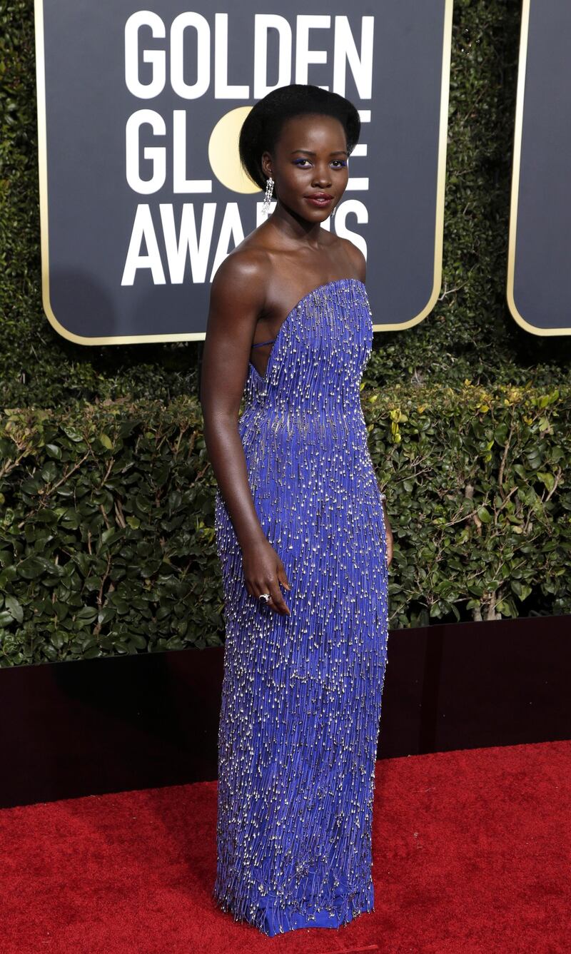 Lupita Nyong'o in Calvin Klein by appointment. Photo: EPA
