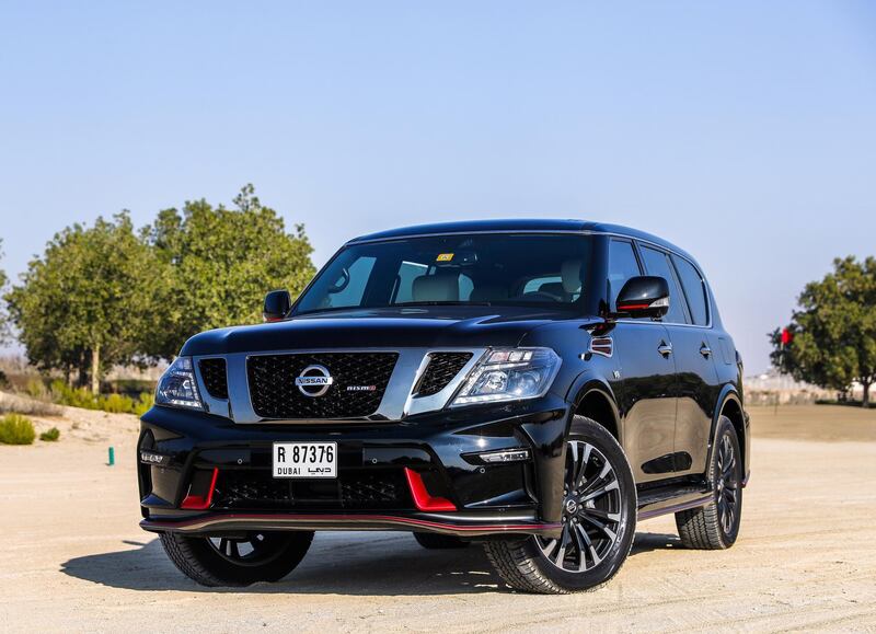 Abu Dhabi, U.A.E., January 15, 2018.  NISMO Patrol shot at the Al Ghazal Golf Club.
Victor Besa / The National
Motoring
Reporter:  Adam Workman