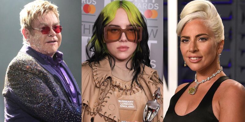 Elton John, Billie Eilish and Lady Gaga are among the acts on the bill for the One World: Together at Home concert. AP