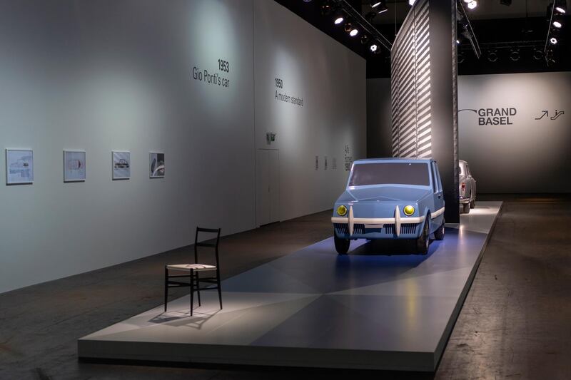 The Linea Diamanti car by Italian architect and designer Gio Ponti on display. EPA