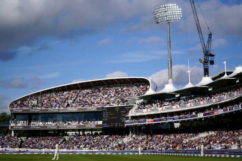 The stands were full at Lord's on Thursday.