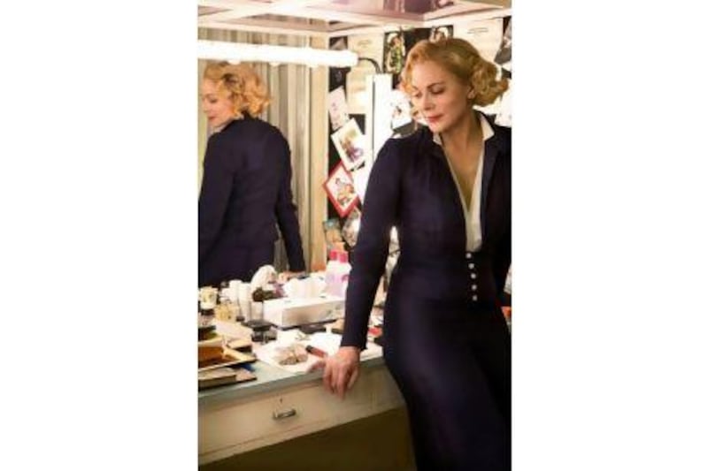 Kim Cattrall prepares to take to the stage in Noel Coward's Private Lives.