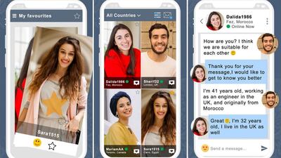 The BuzzArab dating app. Courtesy BuzzArab