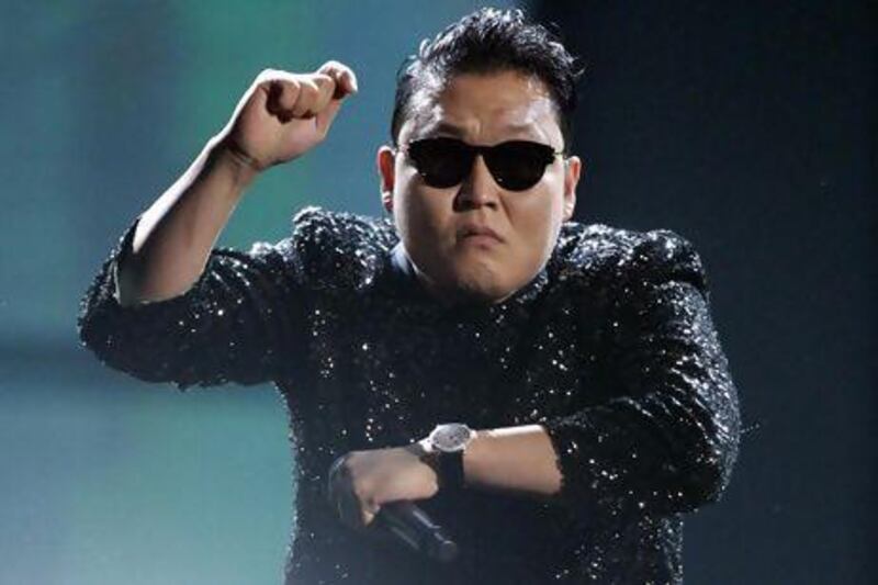 The rapper Psy's Gangnam Style clip has exceeded 805 million views on YouTube. Danny Moloshok / Reuters