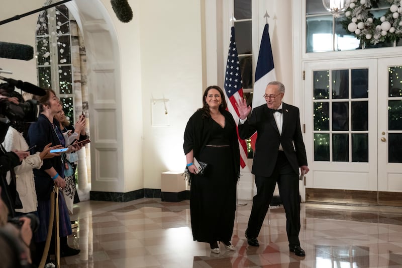 Senate Majority Leader Chuck Schumer and daughter Jessica. EPA