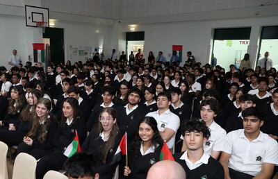 Students at Jumeirah College in Dubai. Pawan Singh / The National