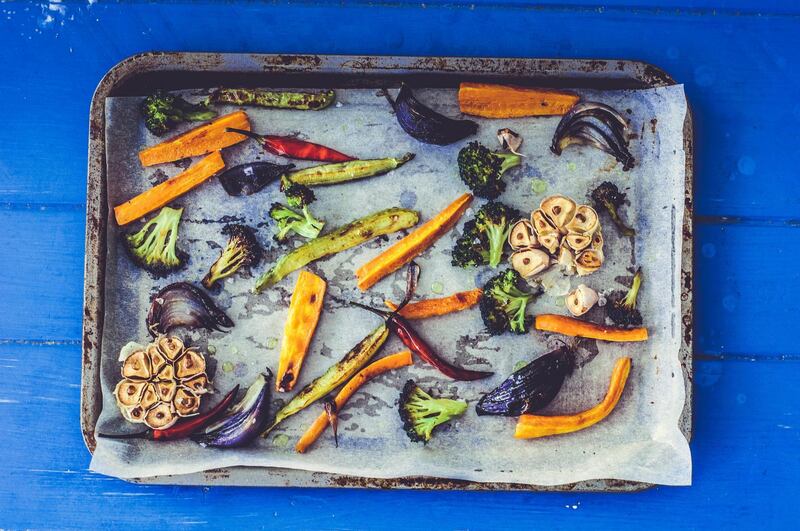 Ensure vegetables have enough space on the tray when roasting. Courtesy Scott Price