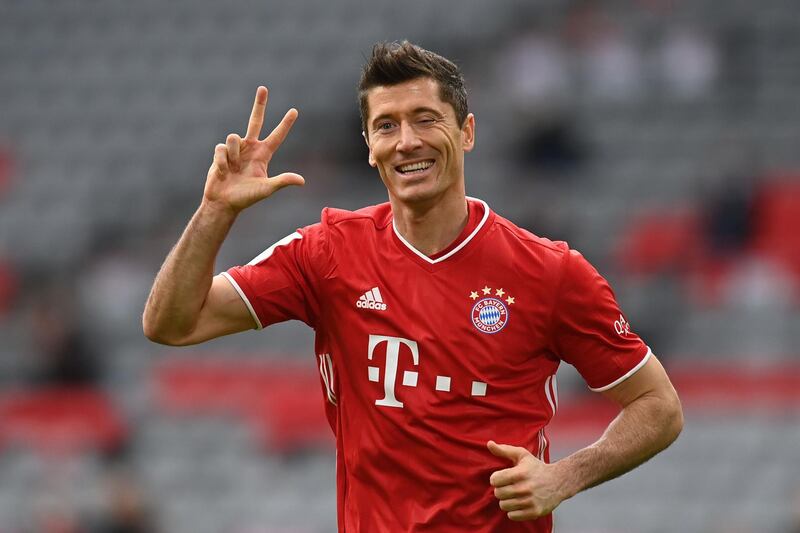 Bayern Munich's Polish forward Robert Lewandowski was named men's player of the year at Fifa's 'The Best' awards ceremony in Zurich. AFP