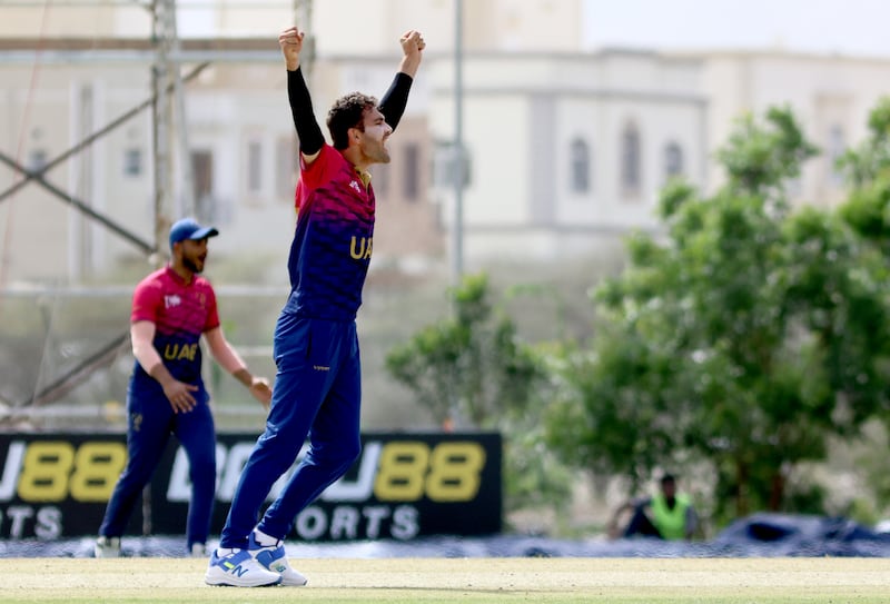 Omid Rahman was among the wicket-takers as the UAE dismissed Cambodia for just 76 at the Oman Cricket Stadium in Al Amerat