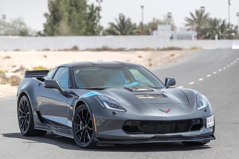 ABU DHABI, UNITED ARAB EMIRATES. 22 MAY 2018. Callaway Corvette road test for Motoring. (Photo: Antonie Robertson/The National) Journalist: Adam Workman. Section: Motoring.
