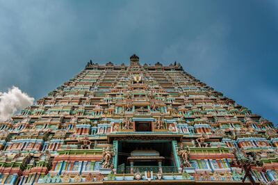 Meenakshi Temple, Srirangam temple complex, Tiruchirappalli, Tamil Nadu, India. Getty Images