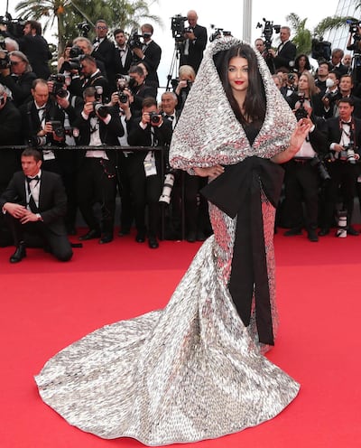 Aishwarya Rai Bachchan wearing Sophie Couture to the Cannes Film Festival 2023. Photo: Sophie Couture / Instagram 