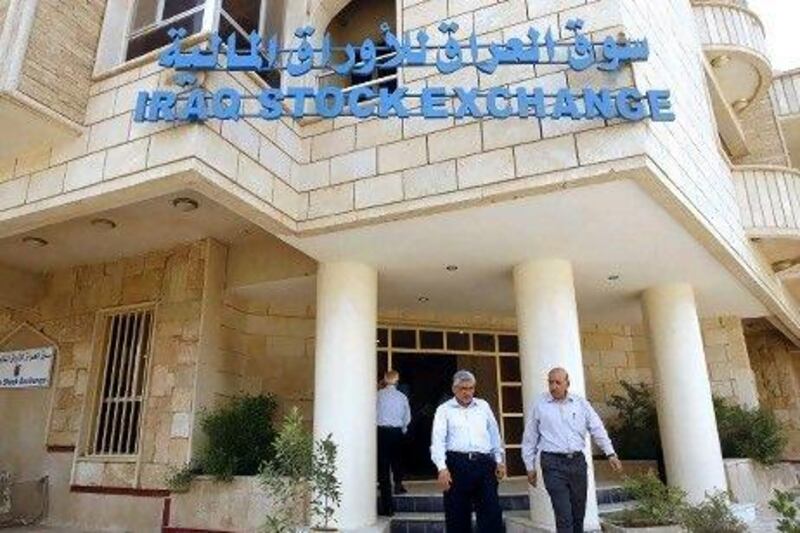 There are 125 private joint-stock companies in Iraq of which 85 were listed companies, Taha Abdulsalam, the chief executive of the Iraq Stock Exchange, said. Ahmad al Rubaye / AFP