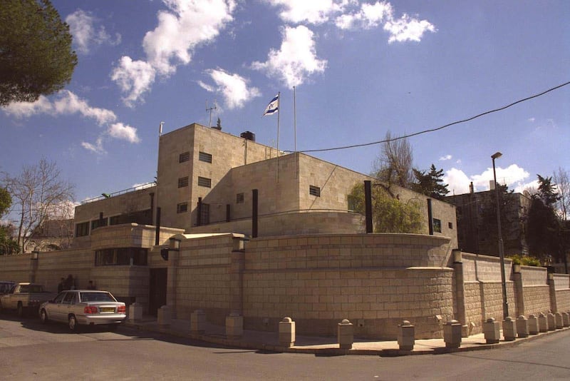 Former Israeli prime minister Benjamin Netanyahu has left his government residence, pictured, on Balfour Street, Jerusalem, a month after leaving office.