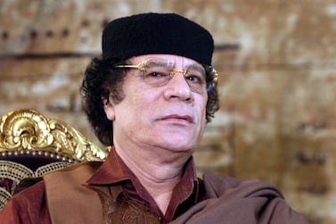 Assets once controlled by former Libyan leader Col Muammar Qaddafi and his family have been frozen in the UK. EPA