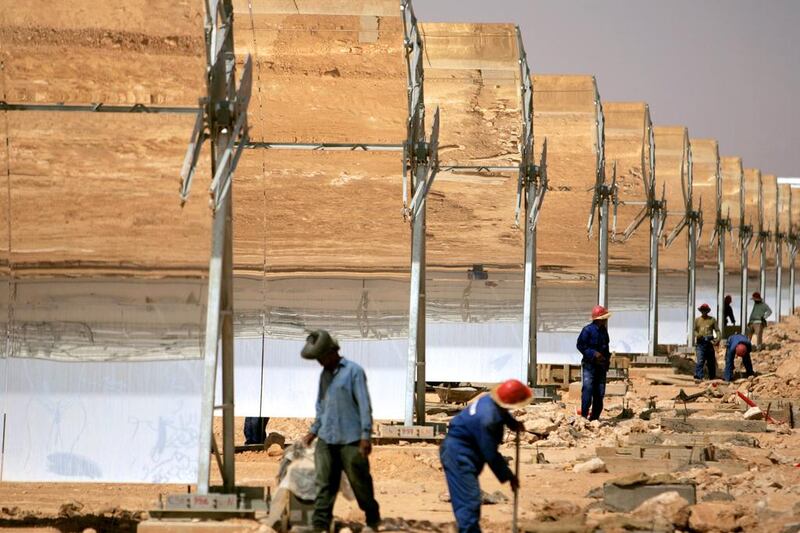 Some solar projects in Morocco total more than 100MW each. Reuters