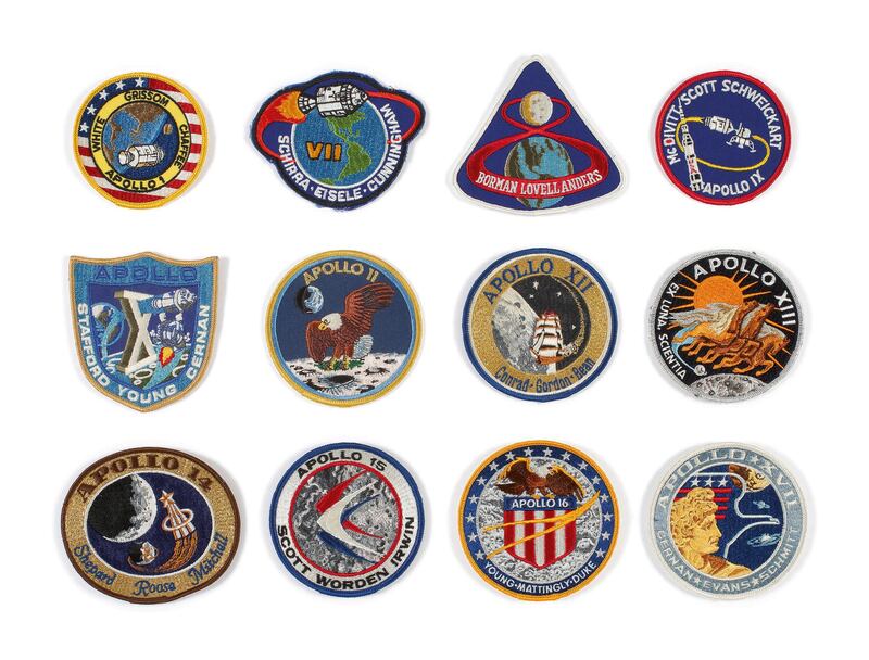 The Apollo Lion Brothers' crew mission emblems Estimate: Dh4,408 to Dh6,611