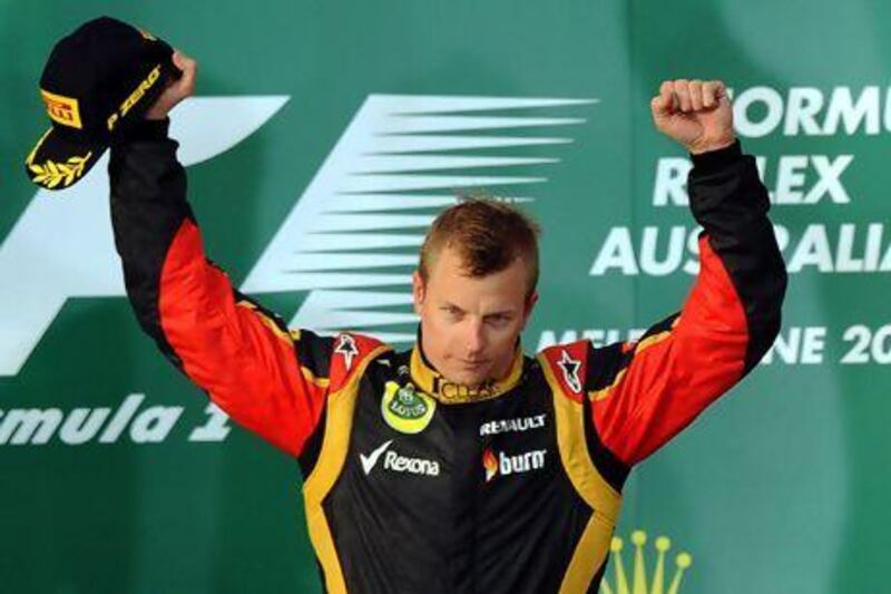 Kimi Raikkonen was a surprise winner at the Australian Grand Prix last weekend. Mark Thompson / Getty Images