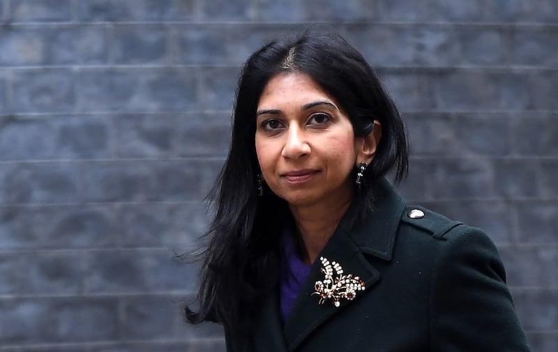 British Home Secretary Suella Braverman. EPA